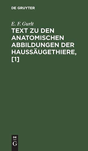 Text zu den anatomischen Abbildungen der Haussäugethiere, [1]