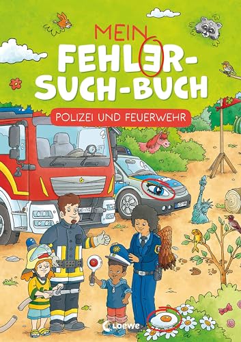 Mein Fehler-Such-Buch - Polizei und Feuerwehr: Abwechlungsreiches Rätsel- und Beschäftigungsbuch für Kinder ab 6 Jahren