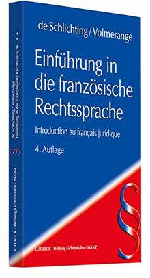 Einführung in die französische Rechtssprache (Rechtssprache des Auslands)