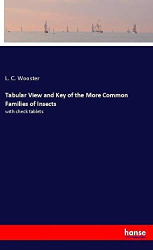 Tabular View and Key of the More Common Families of Insects: with check tablets