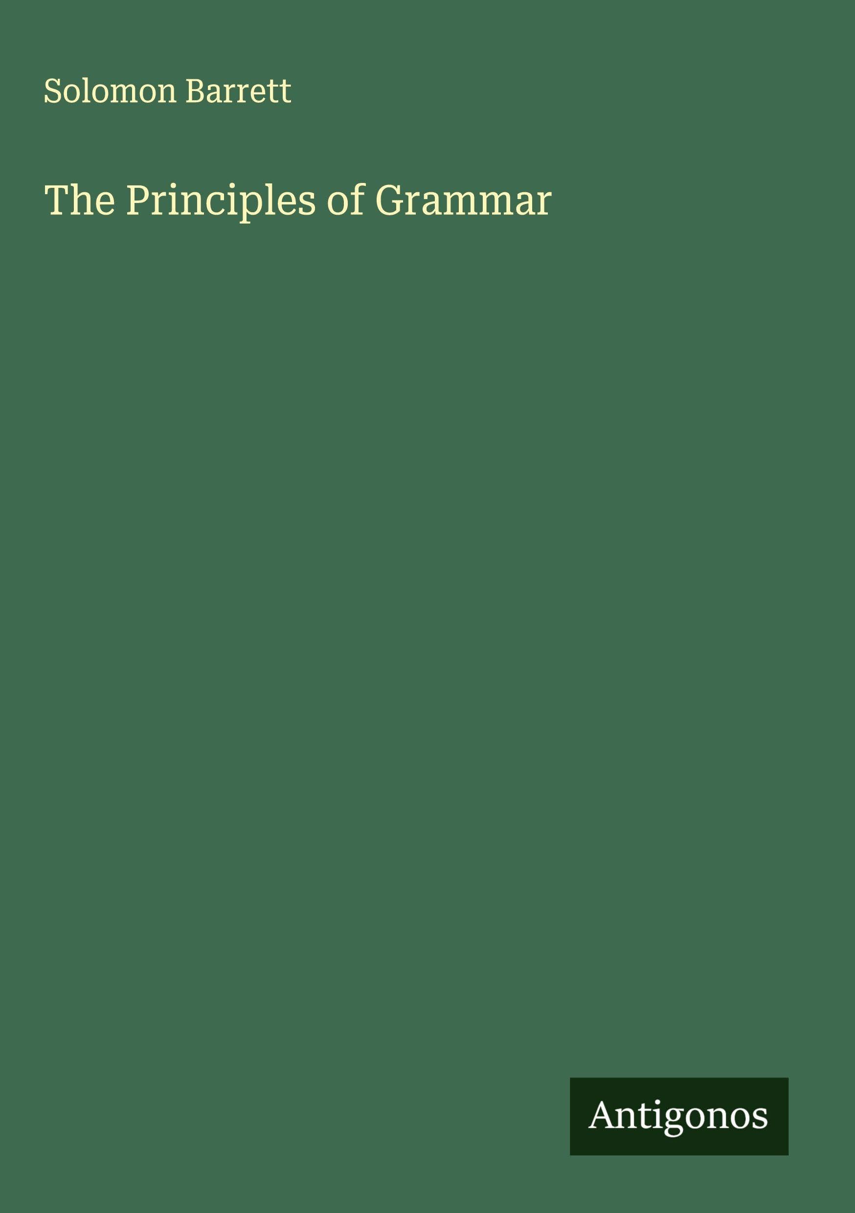 The Principles of Grammar