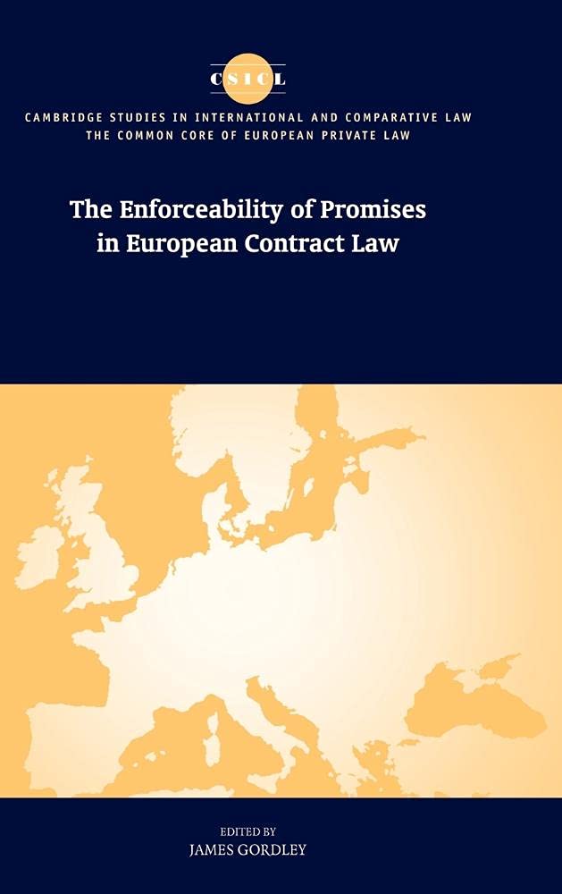 unbekannt The Enforceability Of Promises In European Contract Law