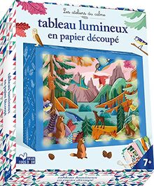 Tableau lumineux en papier découpé