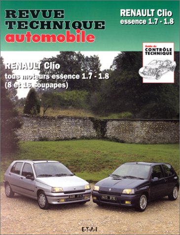 ETAI Rta 546.2 Renault clio 1.7 rt-1.8 rt-baccara et 16 s