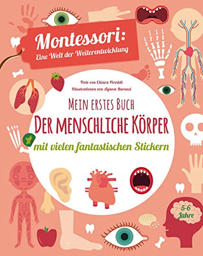 Mein erstes Buch: Der menschliche Körper: Montessori eine Welt der Weiterentwicklung. Mit vielen fantastischen Stickern
