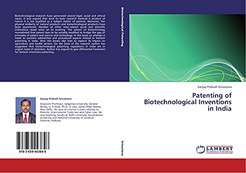 Patenting of Biotechnological Inventions in India