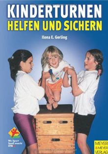 Kinder turnen. Helfen und Sichern