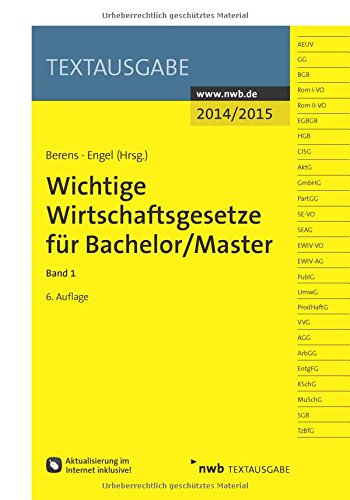 Wichtige Wirtschaftsgesetze Bachelor Master