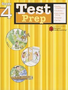 Test Prep: Grade 4 (Flash Kids Harcourt Family Learning)