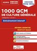 1000 QCM de culture générale: Concours de la fonction publique - Catégories A, B et C