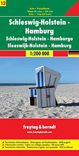 Serie Deutschland: Freytag Berndt Autokarten, Blatt 12, Schleswig-Holstein, Hamburg - Maßstab 1:200 000 (freytag & berndt Auto + Freizeitkarten)