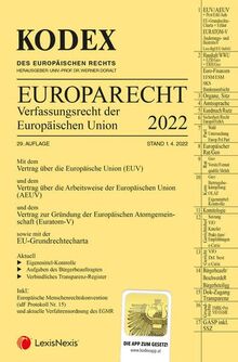 KODEX EU-Verfassungsrecht (Europarecht) 2022 - inkl. App