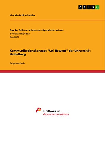 Kommunikationskonzept Uni Bewegt der Universität Heidelberg