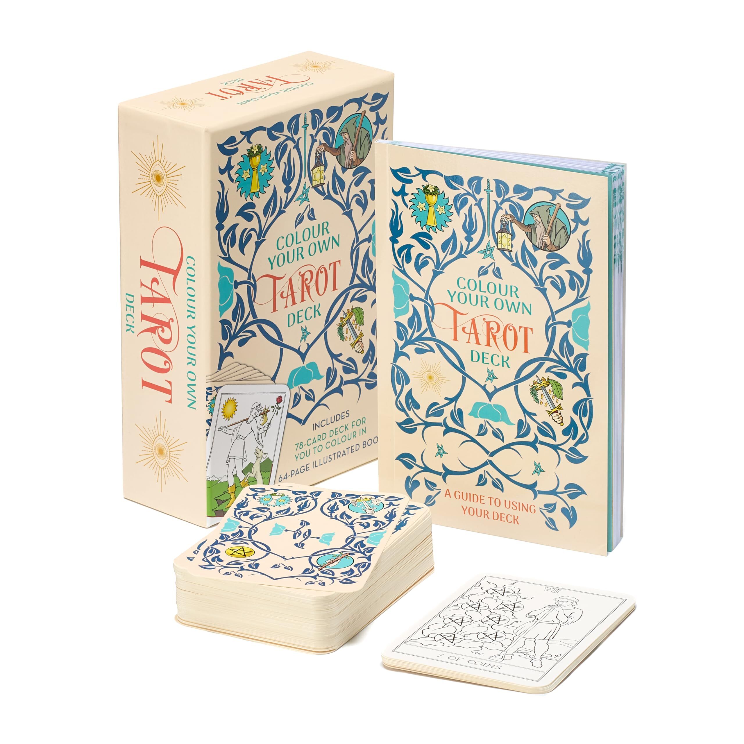 Colour Your Own Tarot Book & Card Deck