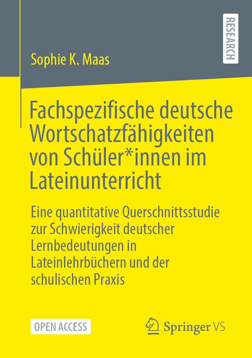 Fachspezifische deutsche Wortschatzfähigkeiten von Schüler*innen im Lateinunterricht