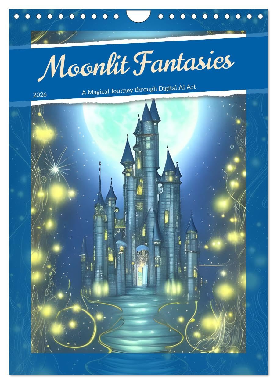 Moonlit Fantasies (Wall Calendar 2026 DIN A4 portrait), CALVENDO 12 Month Wall Calendar: A Magical Journey through Digital AI Art