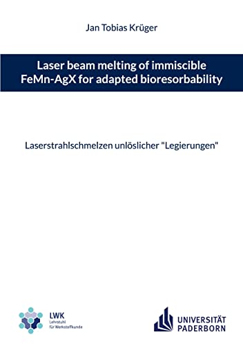 Laser beam melting of immiscible FeMn-AgX for adapted bioresorbability: Laserstrahlschmelzen unlöslicher Legierungen