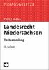 Landesrecht Niedersachsen: Textsammlung