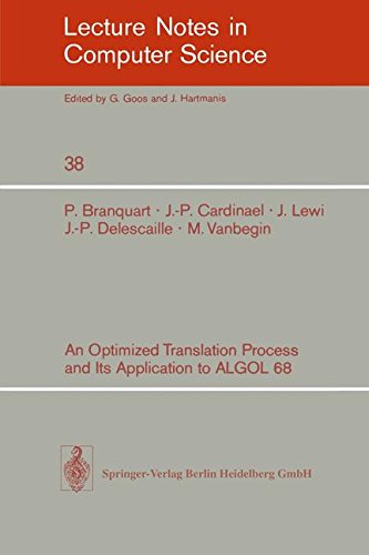 An Optimized Translation Process and Its Application to ALGOL 68 (Lecture Notes in Computer Science)