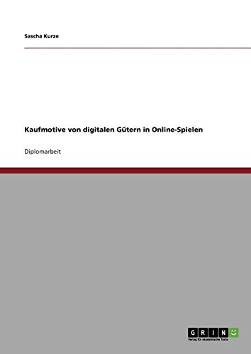 Kaufmotive von digitalen Gütern in Online-Spielen