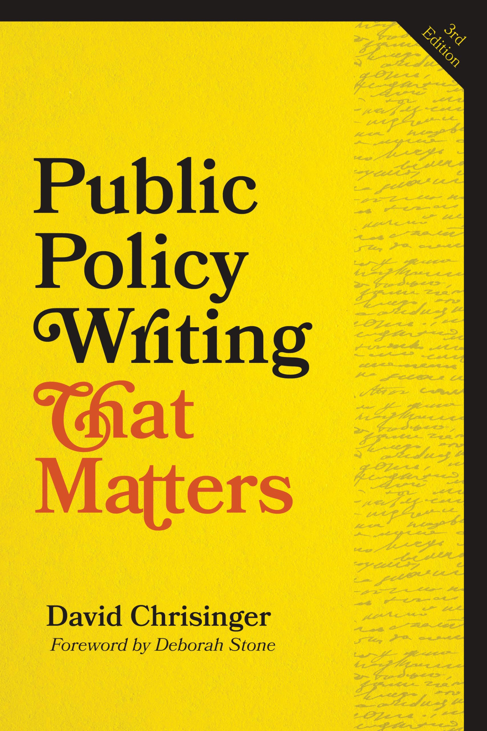 Public Policy Writing That Matters, third edition