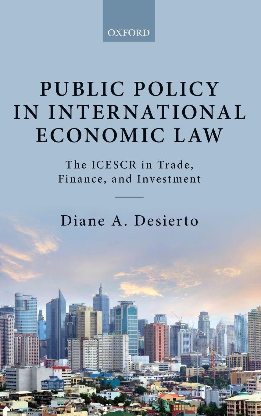 Public Policy in International Economic Law: The Icescr in Trade, Finance, and Investment