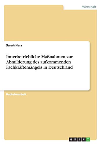 Innerbetriebliche Maßnahmen zur Abmilderung des aufkommenden Fachkräftemangels in Deutschland