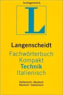 Langenscheidt Fachwörterbuch Kompakt Technik, Italienisch