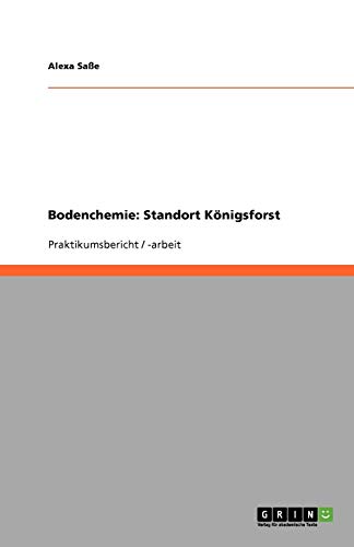 Bodenchemie: Standort Königsforst