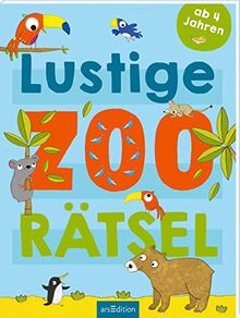 Lustige Zoo-Rätsel: Labyrinthe, Punkterätsel und vieles mehr | Rätselheft ab 4 Jahren
