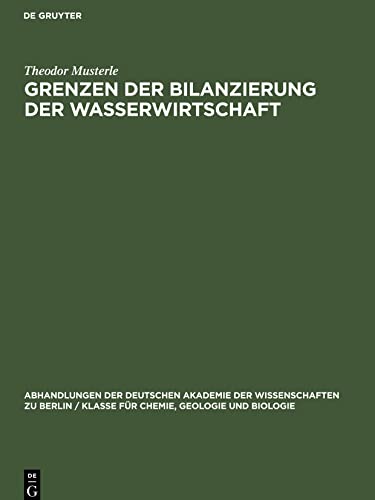 Grenzen der Bilanzierung der Wasserwirtschaft