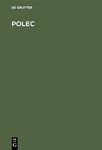 Polec: Dictionary of politics and economics - Dictionnaire de politique et d’économie - Lexikon für Politik und Wirtschaft
