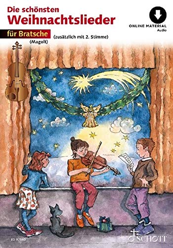 Die schönsten Weihnachtslieder: sehr leicht bearbeitet. 1-2 Violen.