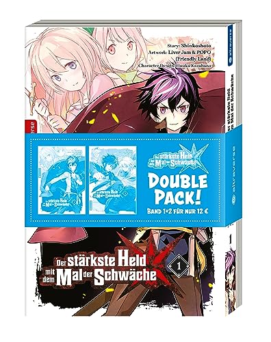 Der stärkste Held mit dem Mal der Schwäche   1-2   Der stärkste Held mit dem Mal der Schwäche Double Pack 01 & 02 2 Teile - Shinkoshoto Huuka Kazabana Friendly Land Kartoniert (TB)