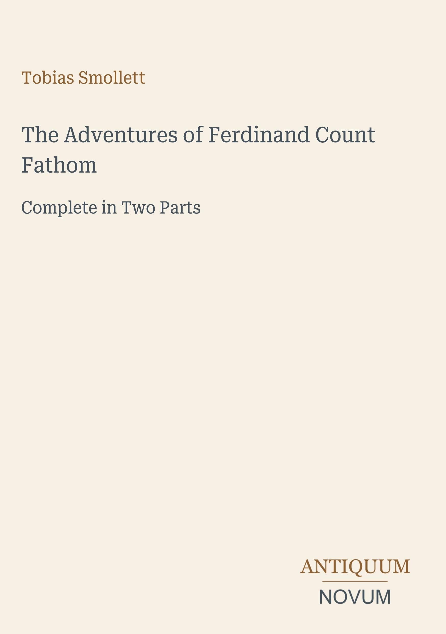 The Adventures of Ferdinand Count Fathom