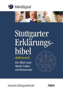 Stuttgarter Erklärungsbibel. CD-ROM für Windows 98/ME/NT/2000/XP von Deutsche Bibelgesellschaft | Software | Zustand gut
