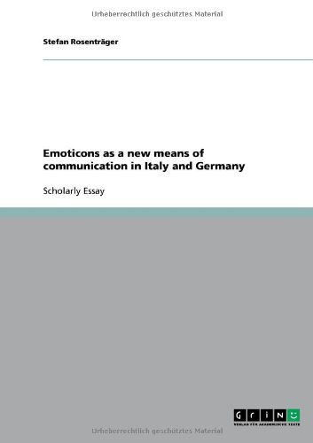 Emoticons as a new means of communication in Italy and Germany