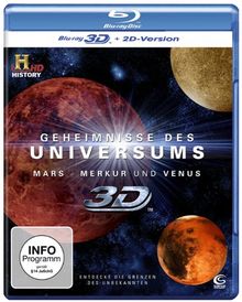 Geheimnisse des Universums 3D - Mars/Merkur/Venus (History) [3D Blu-ray + 2D Version] von History | DVD | Zustand neu