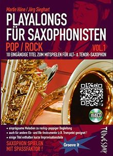 Playalongs für Saxophonisten Vol. 1 Pop / Rock - Saxophon Noten - Alt Tenor