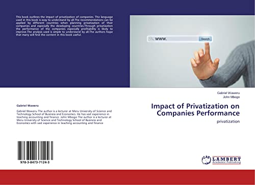 Impact of Privatization on Companies Performance: privatization