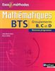 Mathématiques BTS groupements B, C et D