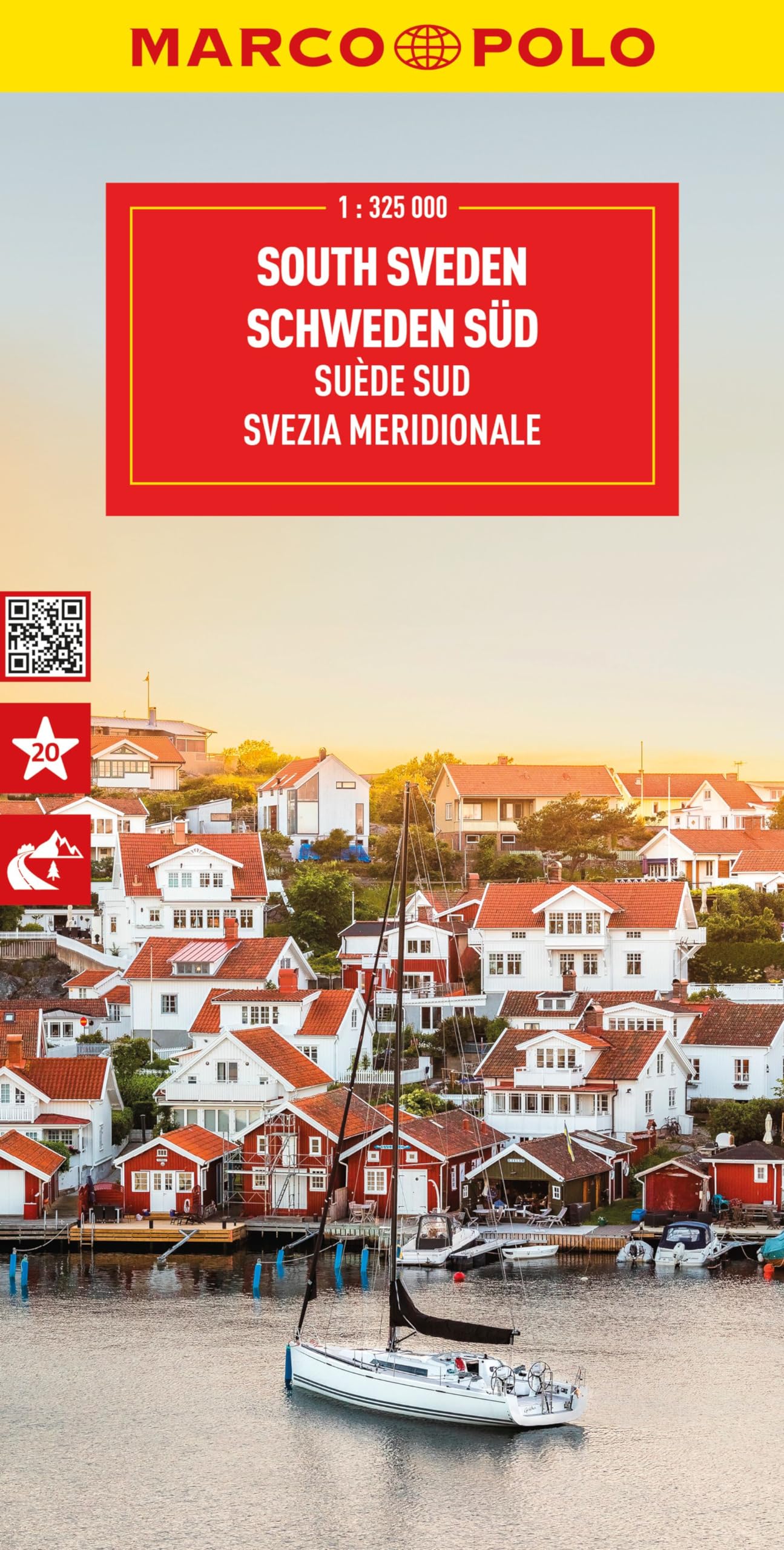 MARCO POLO Reisekarte Schweden Süd 1:325.000: Straßenkarte und Autokarte mit sehenswerten Strecken, Highlights und digitaler Erweiterung (Marco Polo Wegenkaart)