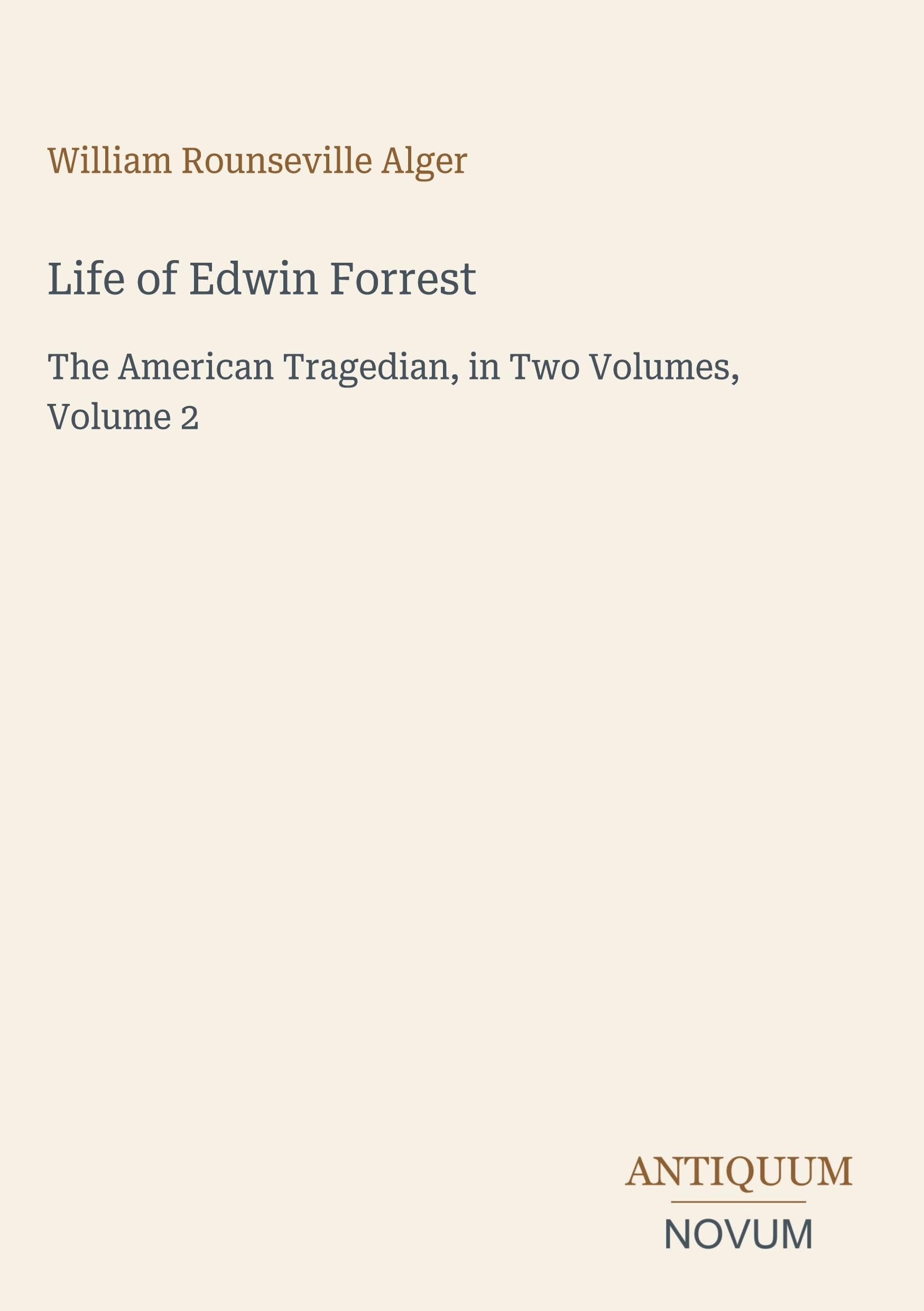 Life of Edwin Forrest