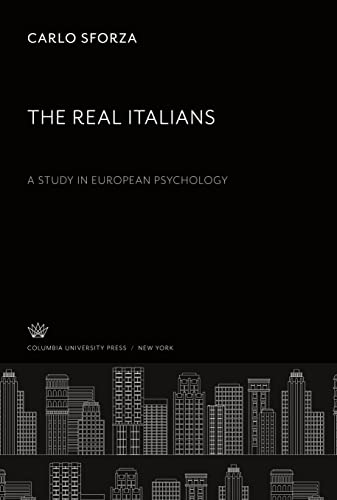 The Real Italians: A Study in European Psychology