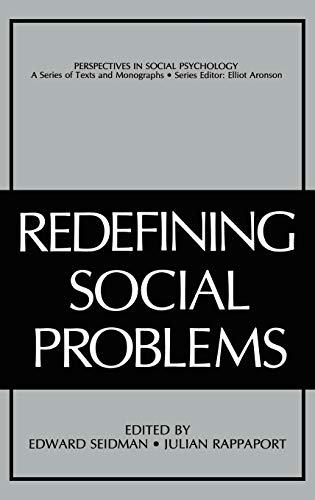 Redefining Social Problems (Perspectives in Social Psychology)