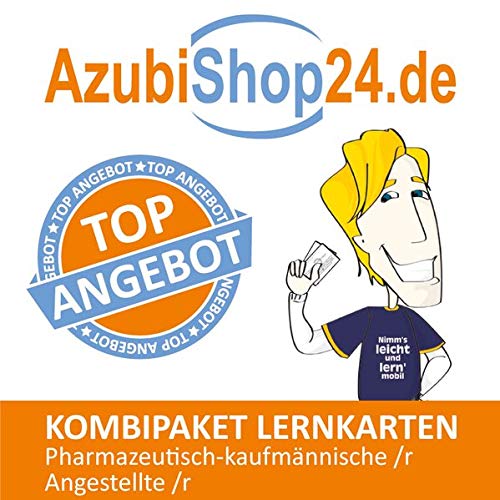 AzubiShop24.de Kombi-Paket Lernkarten Pharmazeutisch-kaufmännische /r Angestellte /r: Erfolgreiche Prüfungsvorbereitung auf die Abschlussprüfung