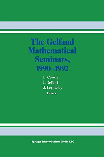 The Gelfand Mathematical Seminars, 1990-1992