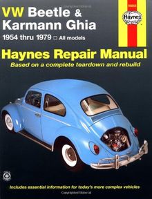 VW Beetle 1200 and Karmann Ghia 1954-1979 (Haynes VW Beetle (Bug) 1200 Owners Workshop Manual)