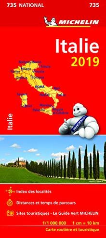Carte Italie Michelin 2019
