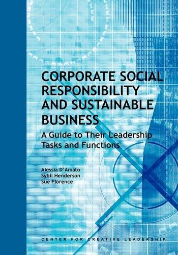 Corporate Social Responsibility and Sustainable Business: A Guide to Leadership Tasks and Functions